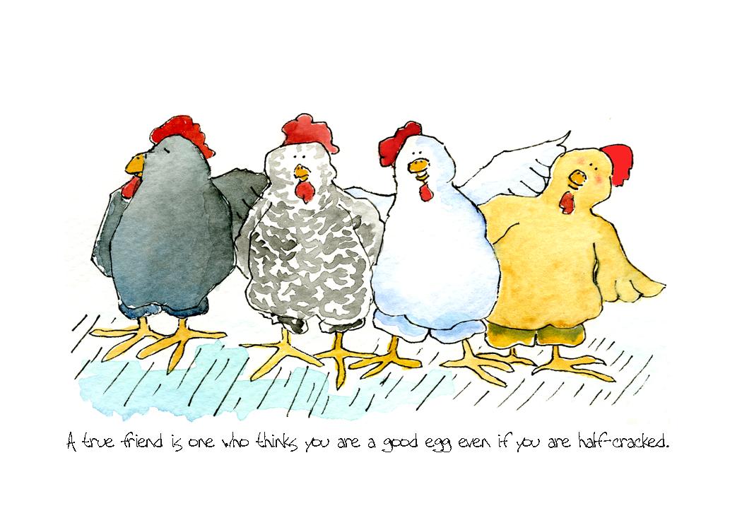 zsolt jennifer 28n hens four cards hen friends greeting painting birthday happy mom march card thursday
