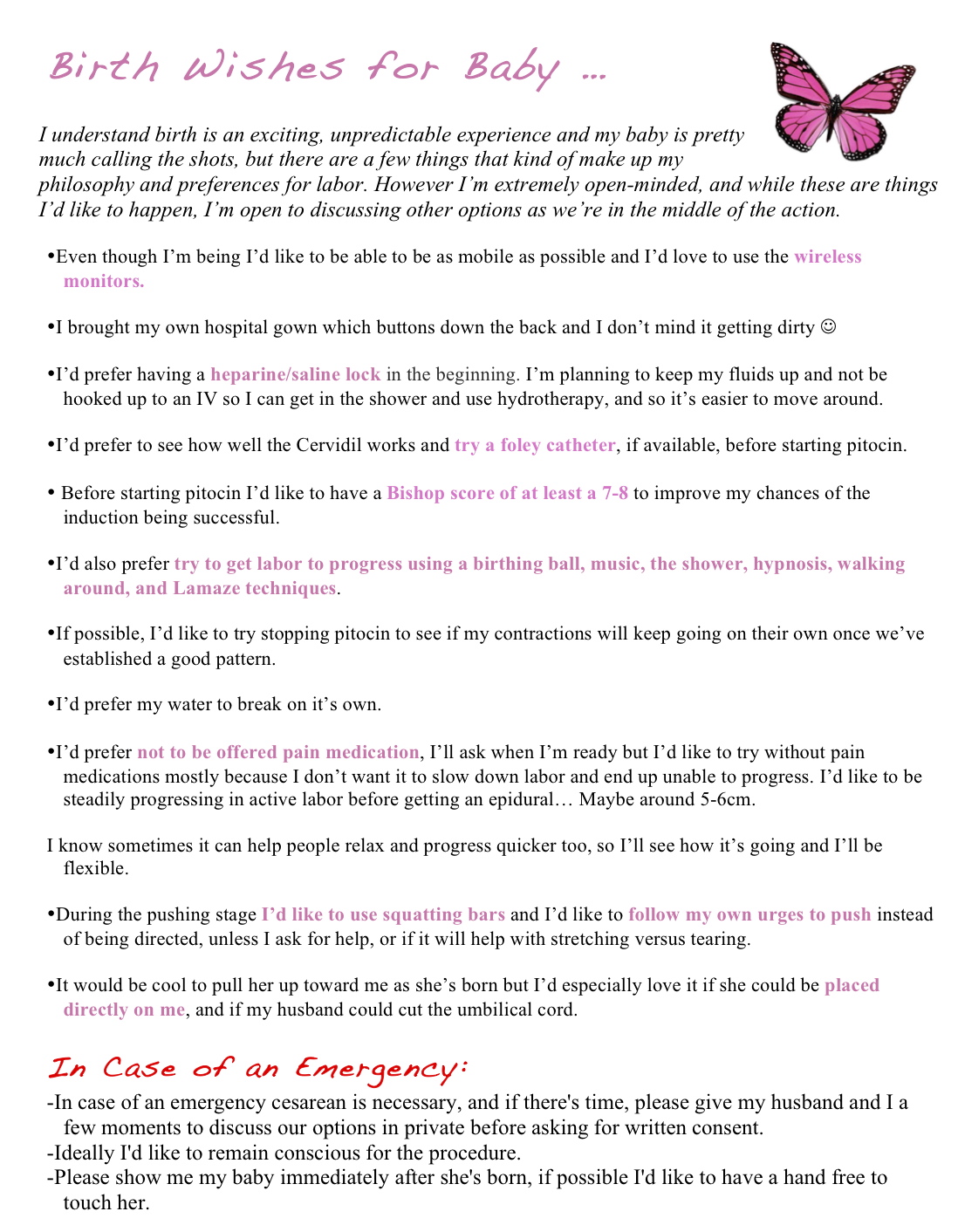 birth plan archives cherish365 epidural birth plan