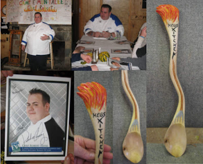 Wood Trails Dave Brock Executive Chef Robert Hesse And Carving A Hell S Kitchen Spoon