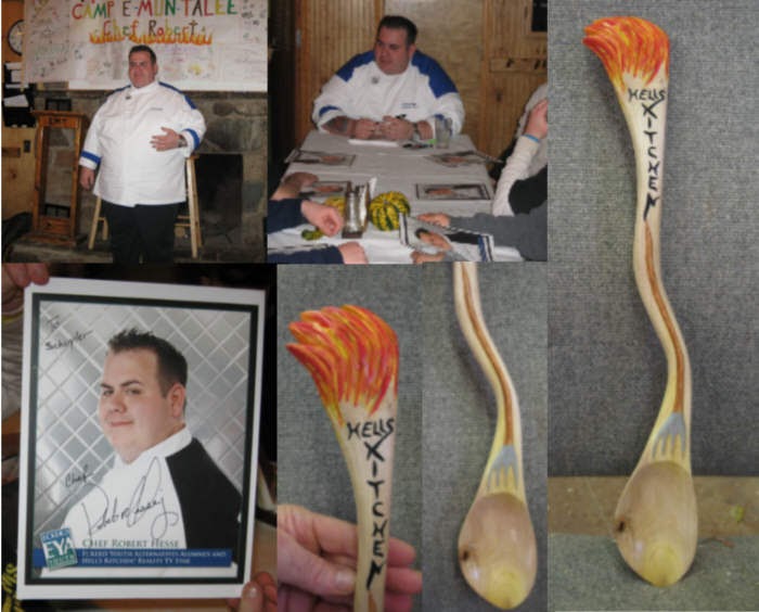 Wood Trails Dave Brock Executive Chef Robert Hesse And Carving A Hell S Kitchen Spoon
