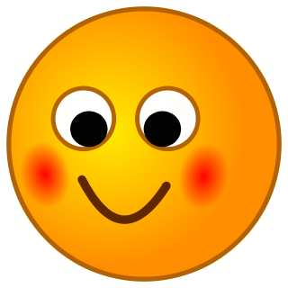 He sent me a blushing smiley face