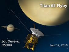 Artist's concept of Cassini's Jan. 12, 2010 Artist's concept of Cassini's Jan. 12, 2010
