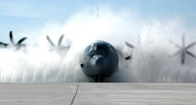 C 130J Hercules cleaning