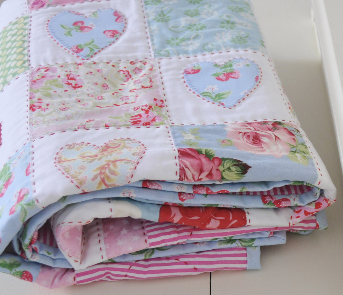 Helen Philipps Strawberry Hearts Quilt