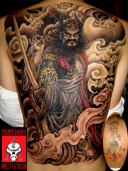 Good Evil Tattoos A Chinese style tattoo.