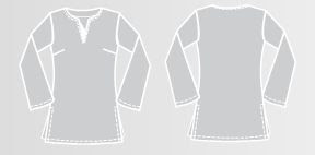 Modello per cucire tunica