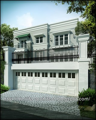 American Classic House Design at Sukajadi, Batam