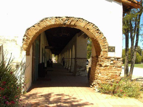 Entrance to Mission San Juan Bautista...