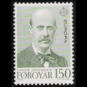 JAKOB JAKOBSEN, Føroyar 150 Stamp