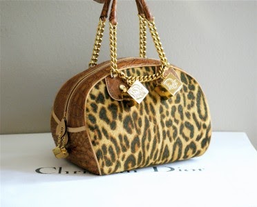 dior bag animal print