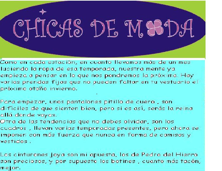 chicas de moda!!!