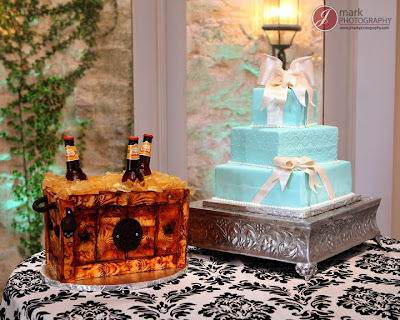Ideas Find a decorative wall or background to set up your cake table