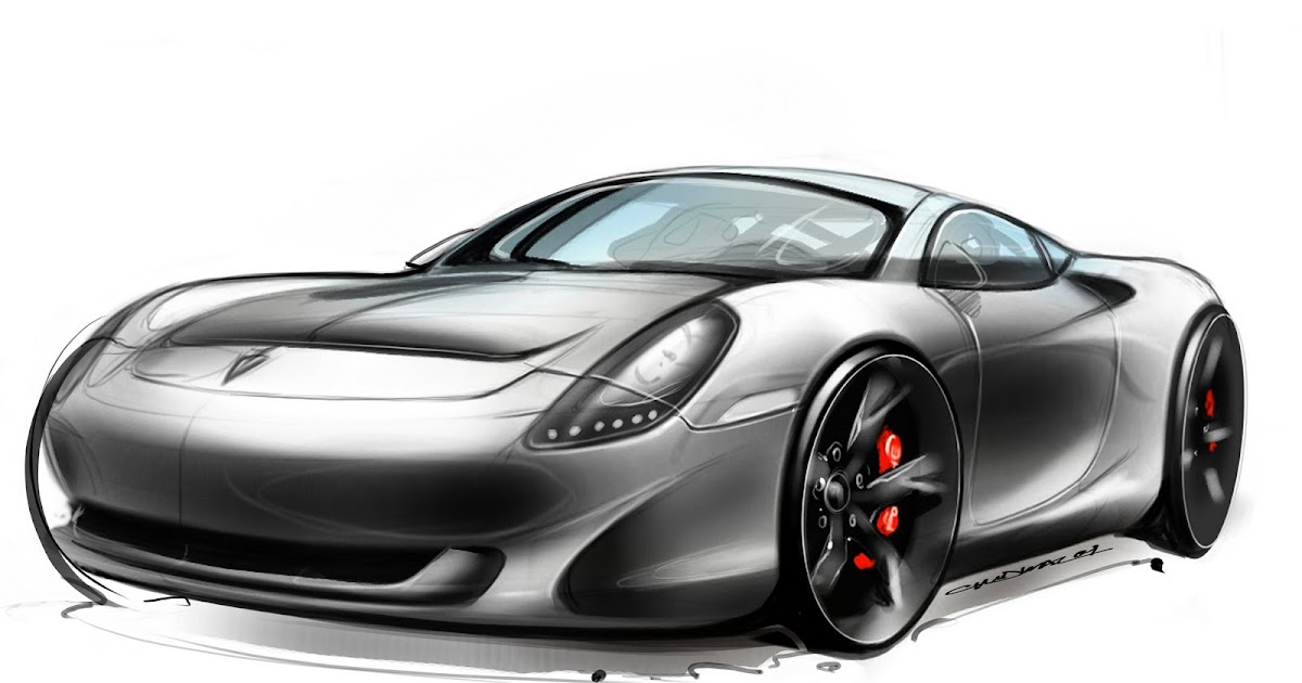 Christopher Rudwal,MFA, Industrial Designer Porsche sketch