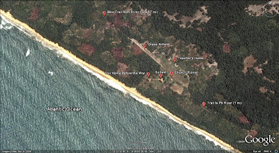 Google Earth photo of Pillar Mission at Po River Beach