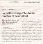 Tenim talent... ho diu el Periòdic d'Andorra!