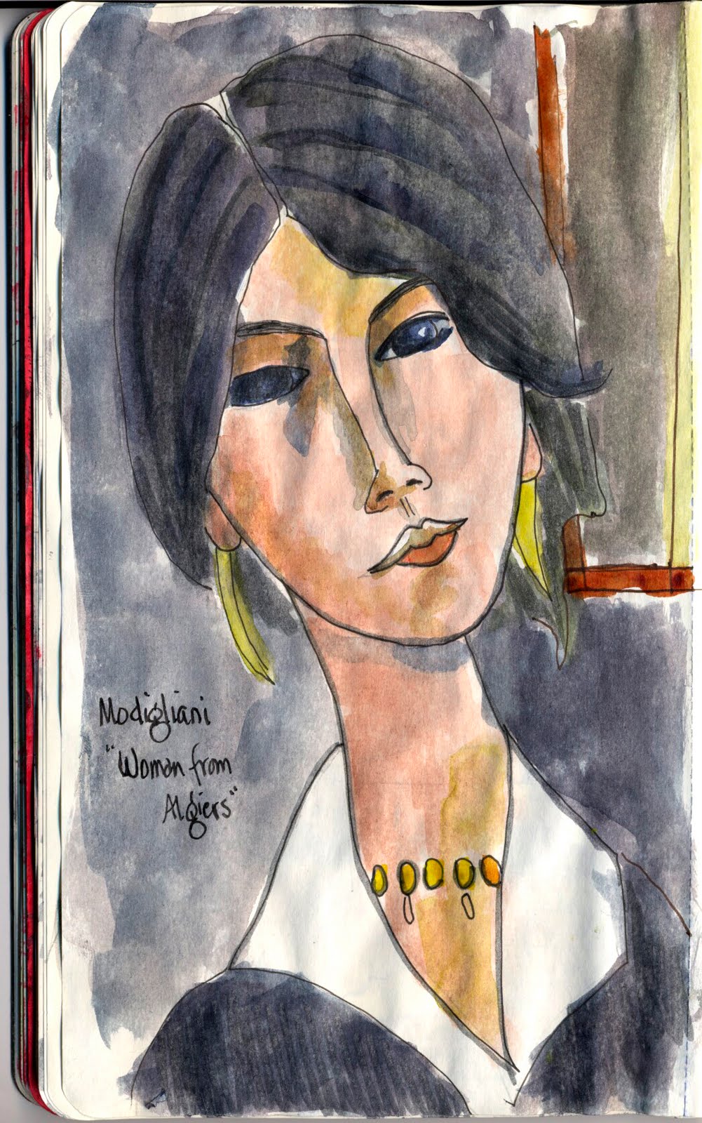 Sketches & Stuff Sketchbook Project 24 Modigliani