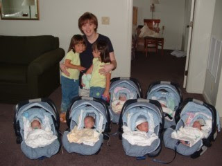 Six Cute Babies After Set Of Twins