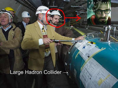 El gran acelerador de Hadrones podria abrir puertas a otras dimensiones Gordon+Freeman+Spotted+At+CERN