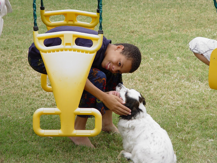 My Son Paris and his DOG