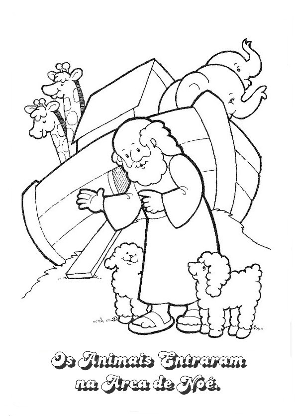 Baú da  Desenhos Evangélicos para colorir