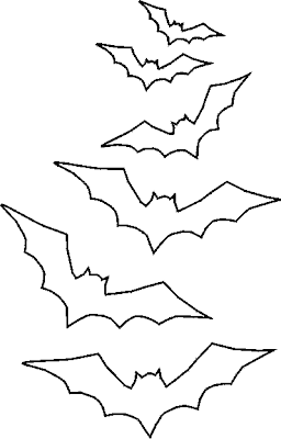 Halloween Bat Stencil Cutouts Printable