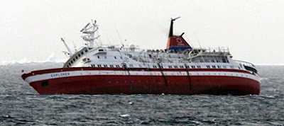 Sinking MV Explorer Sinking MV Explorer