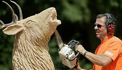 Chainsaw Sculpting Using chainsaw to sculpt wood