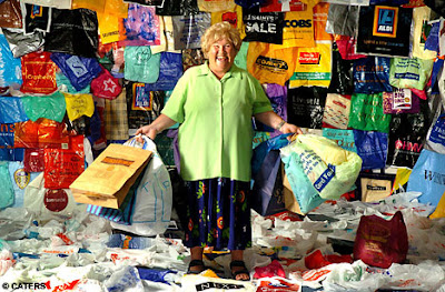 Carol Vaughan Carol Vaughan, queen of plastic bags