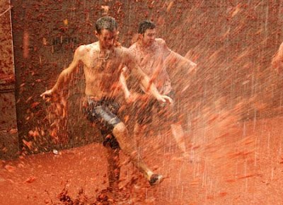 Tomato fight in Spain Tomato fight in Spain