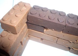 Chocolate Lego bricks Chocolate Lego bricks