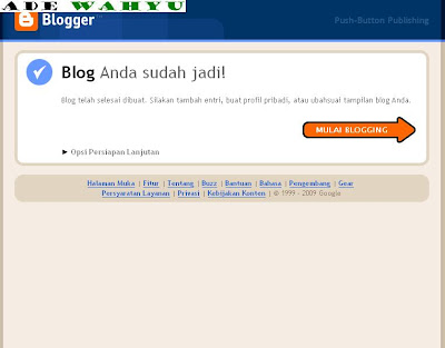 Blog Sudah Jadi