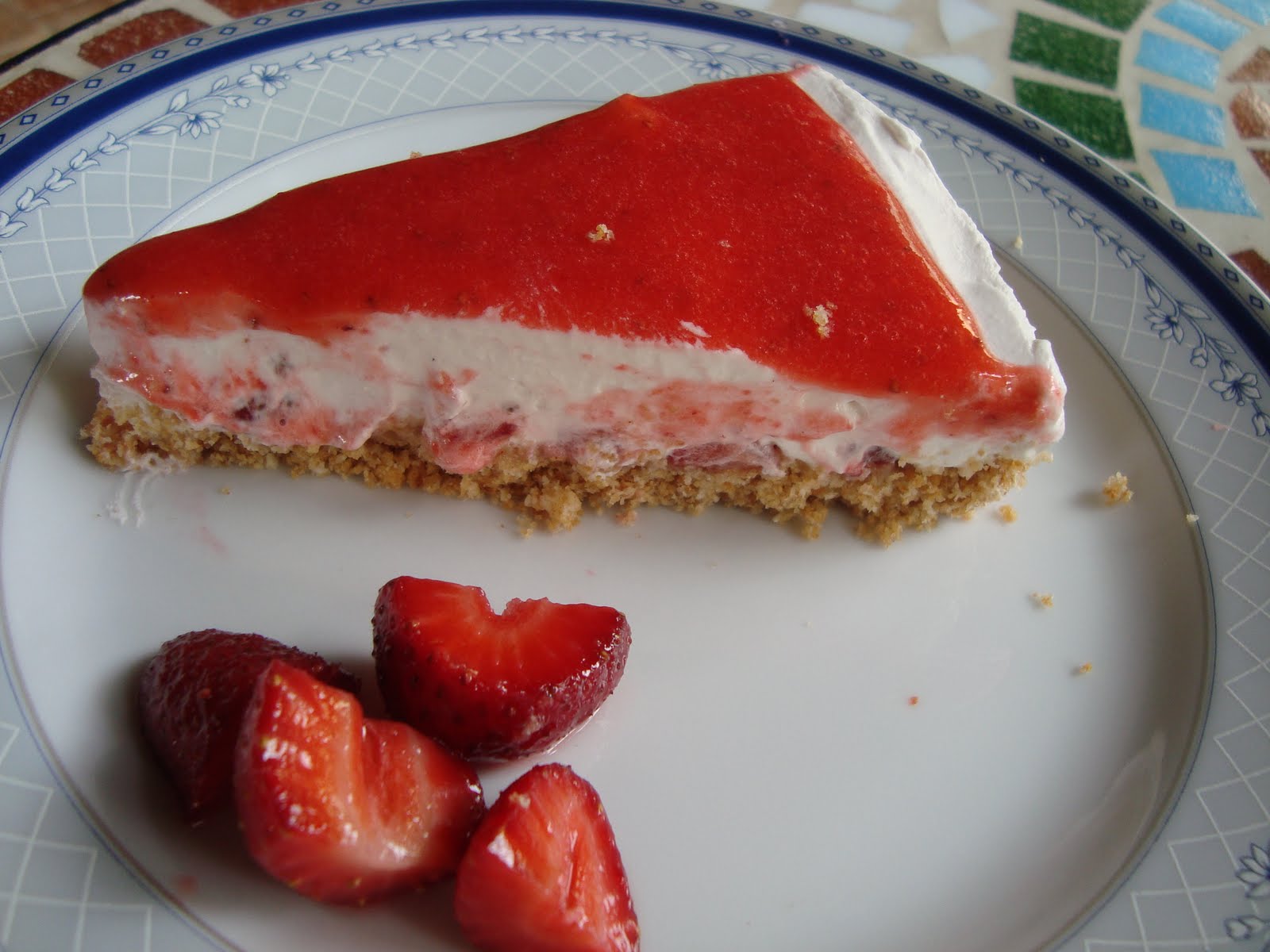 Cheesecake alla fragola da cenerentola in cucina su Akkiapparicette