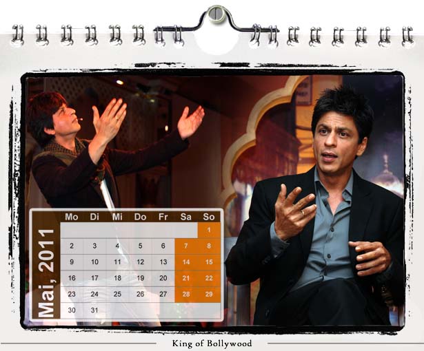 Shahrukh Khan Calender 2011-may