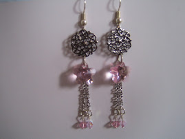 Oriental pink earrings