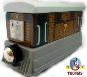Tramways Toy wooden railways take along Thomas Tank Toby the tram engine and the stout gentleman Tramways Toy wooden railways take along Thomas Tank Toby the tram engine and the stout gentleman