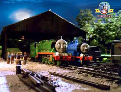 A star coved scary night for haunted Henry the tank engine with Thomas and friends Edward the train A star coved scary night for haunted Henry the tank engine with Thomas and friends Edward the train