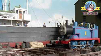 Fat Controller said Thomas go to the seaside docks pickup a new jet engine for the Sodor airfield Fat Controller said Thomas go to the seaside docks pickup a new jet engine for the Sodor airfield