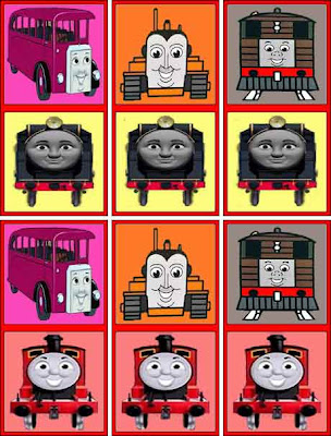 Fun kids colorful picture domino set Thomas the tank engine toy with James the red engine Bertie bus