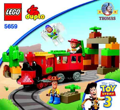 Woody and Buzz Lightyear train set toys for toddlers LEGO DUPLO Toy Story the Great Train Chase 5659