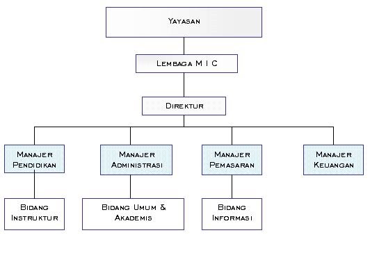 contoh Struktur Organisasi perusahaan Kumpulan Contoh