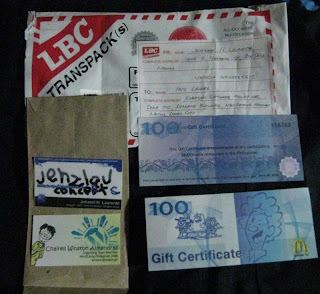 Mc Donald Gift Certificate