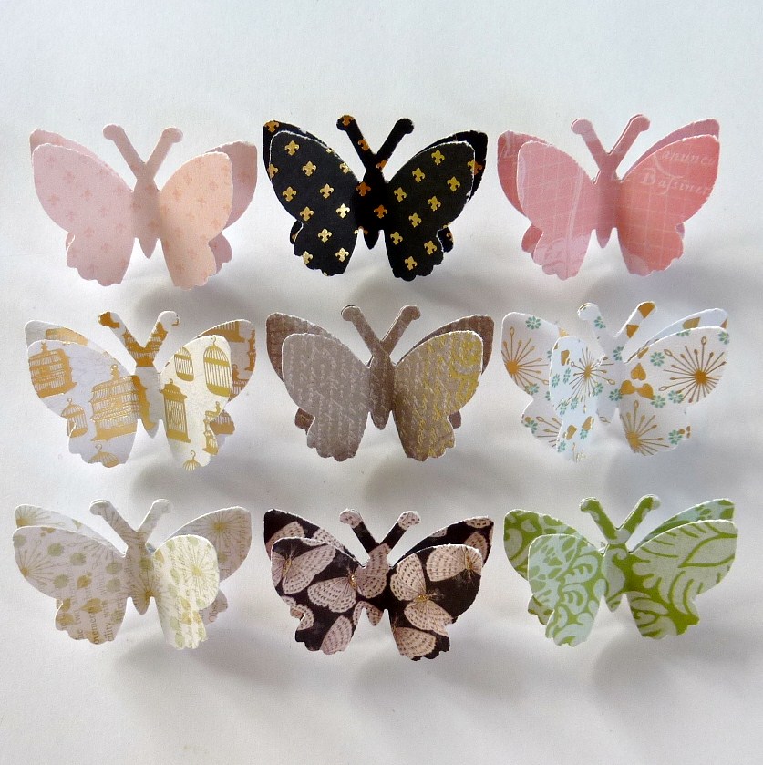Beach Cottage Studio Paper Butterfly Push Pins
