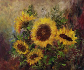 Wild Sun, Acryic and Oil on Canvas