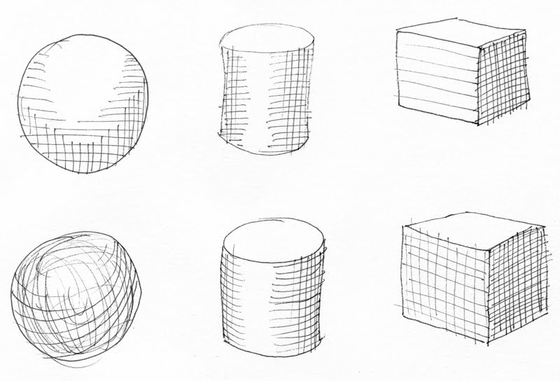 Contour Line Drawing Technique : Gesture of life drawing cross hatching and contours