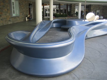 Artist Vito Acconci at The Shops at Lake Avenue, 401 Lake, Pasadena, CA created "The Pasadena Möbiu