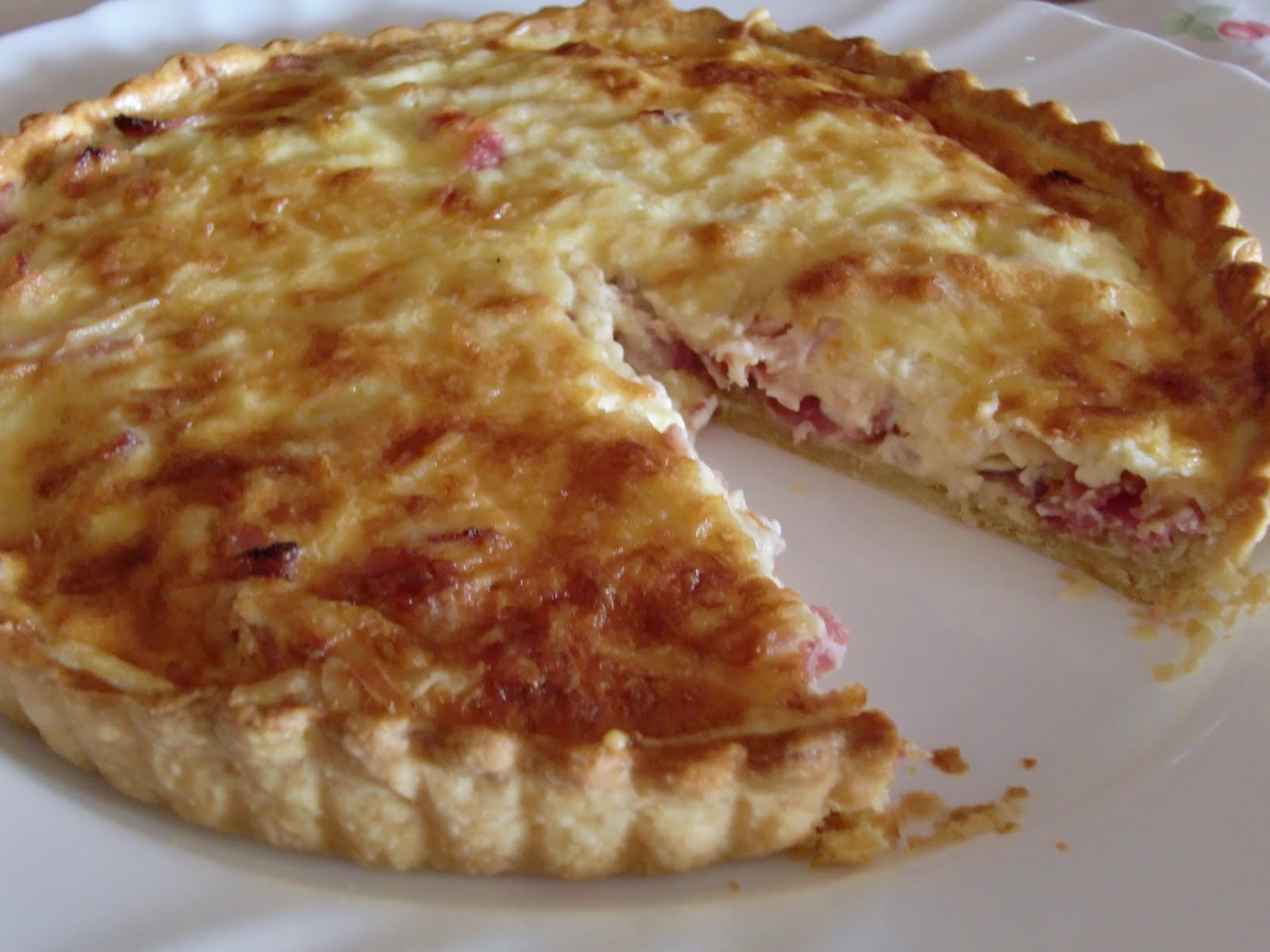 Con pan y postre Quiche lorraine