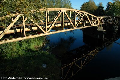 järnvägsbron, järnvägsbro, gammal, gamla, sunne, värmland