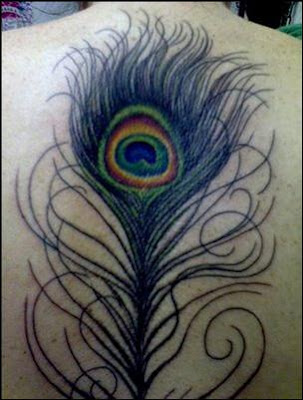 Peacock tattoo design symbols