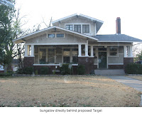 bungalow directly behind proposed Target bungalow directly behind proposed Target
