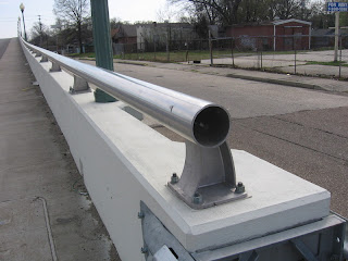 East Parkway (at Southern) bridge railing East Parkway (at Southern) bridge railing